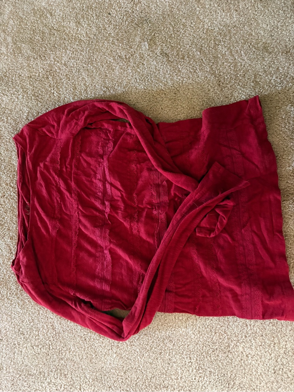 LOFT Bright Red Knit Top